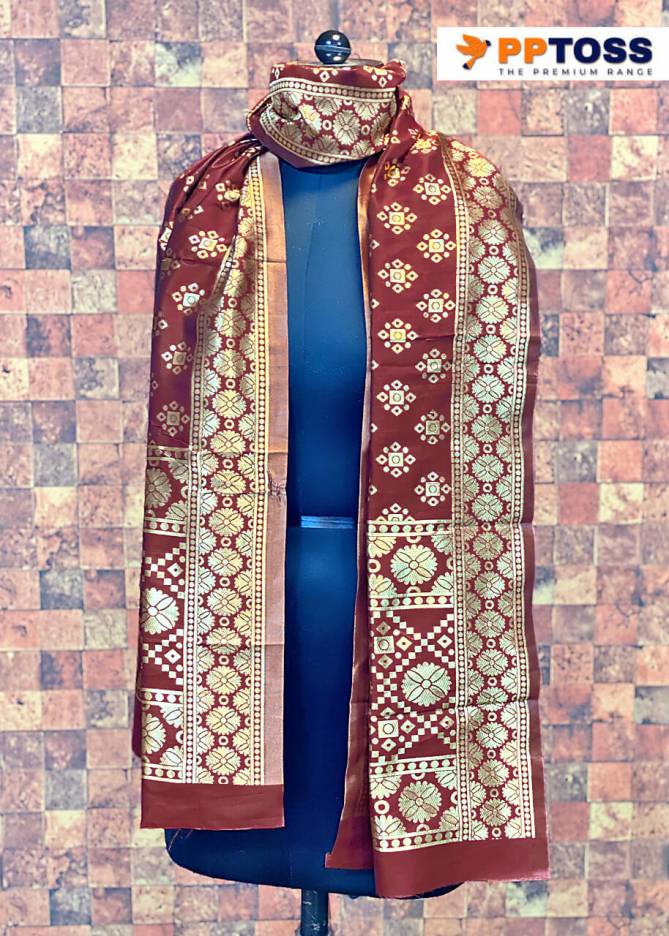 Pptoss Banarasi SIlk Dupatta 7 Latest Casual Wear Designer Dupatta Collection